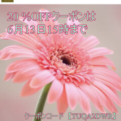 ＼20%OFFクーポン利用は本日15時まで／
